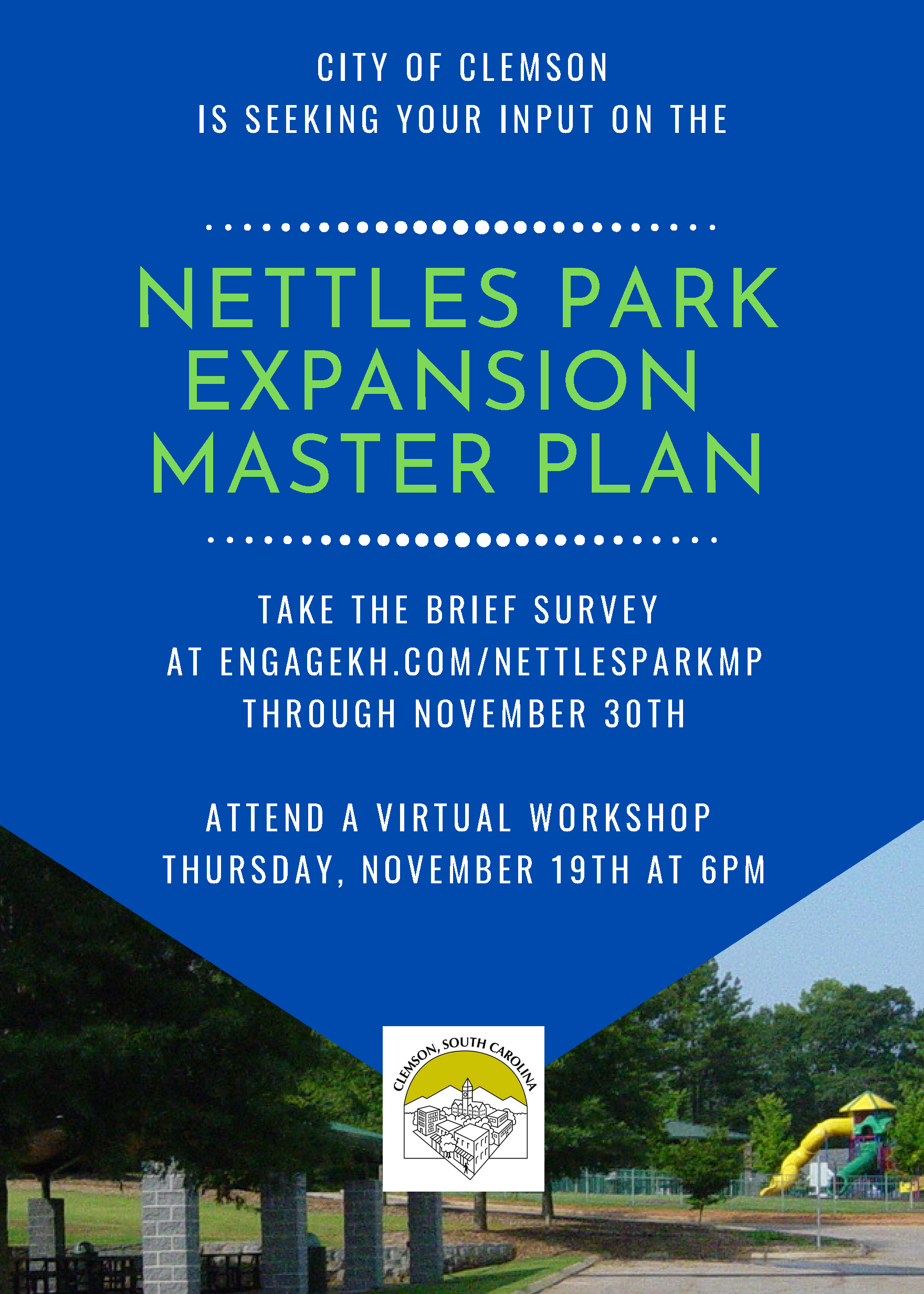 Click here to participate in the Nettles Park Expansion survey